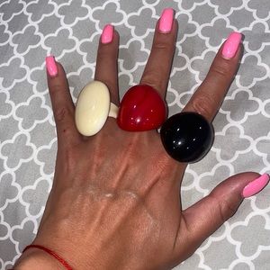 Authentic Marano glass rings